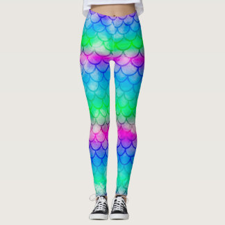 Utformning av vattenfärgen sjöjungfru för allt-öve leggings