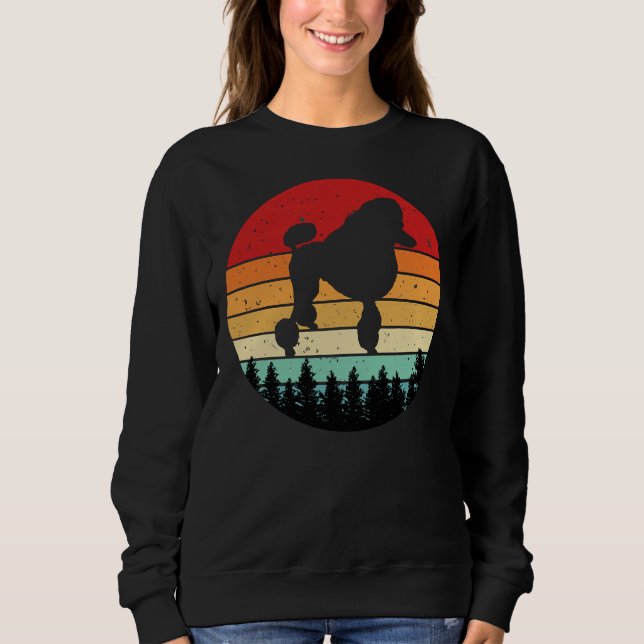 Utformning av Vintagen Pudel Retro T Shirt (Framsida)