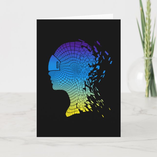 Utformning av VR Virtuellare verklighetshuvud Kort (Framsida)