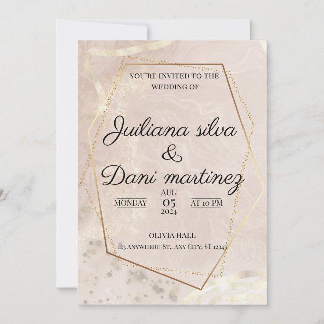 UTFORMNING AV WEDDING-KORT INBJUDNINGAR (Framsida)