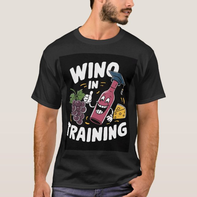 Utformning av Wino in Training Tecknad T Shirt (Framsida)