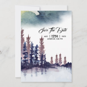 Utformning av Winter Frosty Wedding-inbjudningskor Inbjudningar