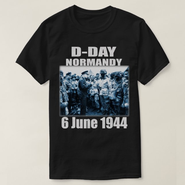 Utformning D-Day Normany Landings Invasion Memoria T Shirt (Design framsida)