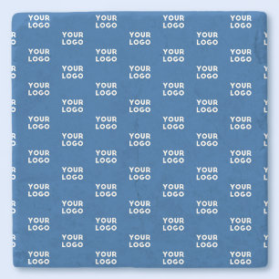 Utformning eller Logotyp för företag Blue Tiled Stenunderlägg