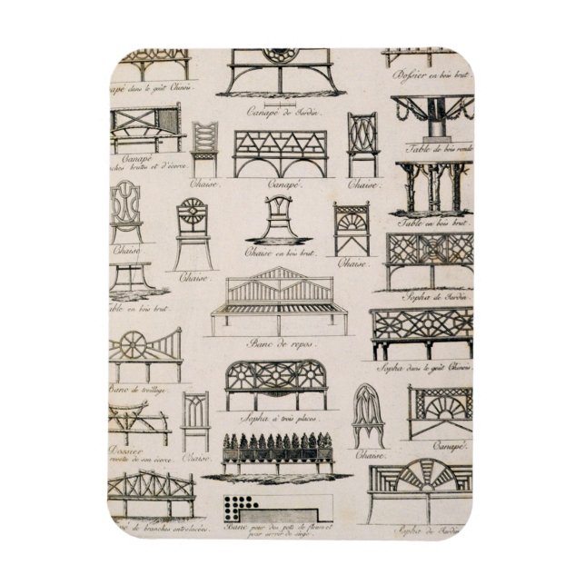 Utformning för trädgårdssäten, från "En doktor-kom Magnet (Vertikal)