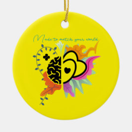 Utformning för varje personlighet och passion julgransprydnad keramik