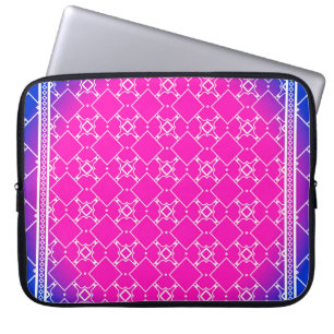Utformning med abstrakt hand plockade geometriska laptop fodral