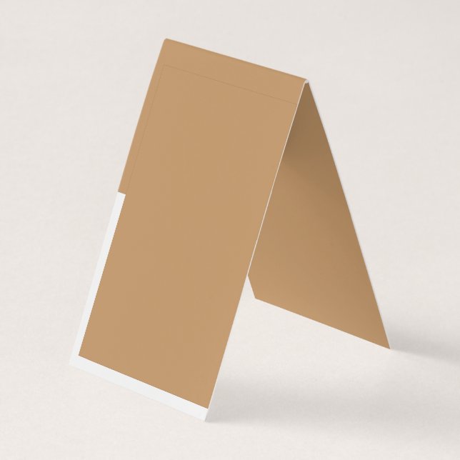 Utformning med en brunt bakgrund och vit Gräns Visitkort (Baksida)