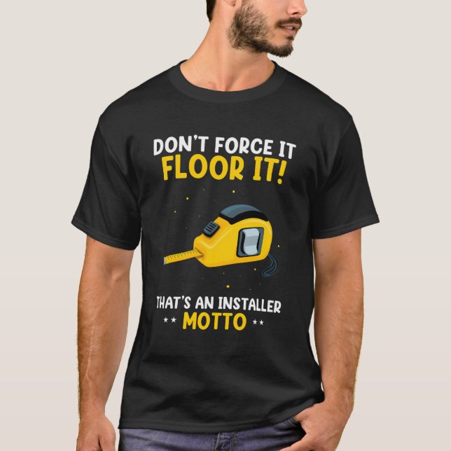 Utformning och golvkonstruktion av däckmonterare t shirt (Framsida)