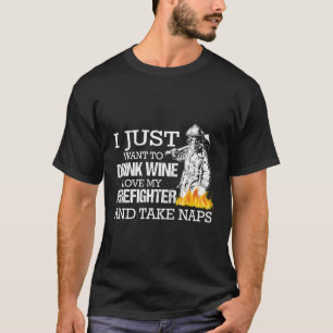 Utformning på baksidan av Firefighter-skjortor T Shirt