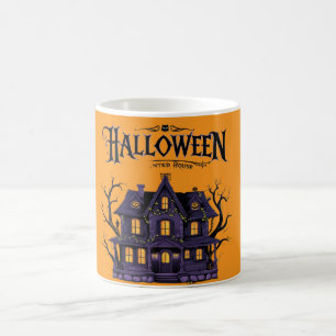 Utformningar för Halloween med stängda hus Mugg
