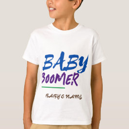 Utformningen av anpassade Baby Boomer Namn är stor T Shirt