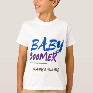 Utformningen av anpassade Baby Boomer Namn är stor T Shirt