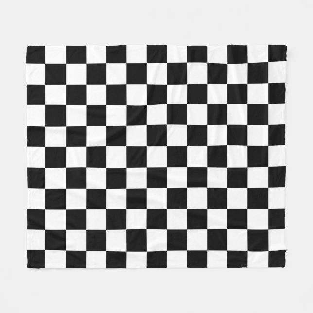 Utformningen av Checker Flagga Sport Fleecefilt (Framsidan (Horisontell))