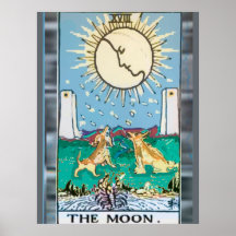 Utformningen av Måne-Tarot Card Poster