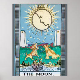 Utformningen av Måne-Tarot Card Poster