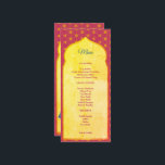 Utformningen av rosa och guld gräns indian bröllop meny<br><div class="desc">Rosa och guld formar menyn gräns Indiska bröllop.</div>