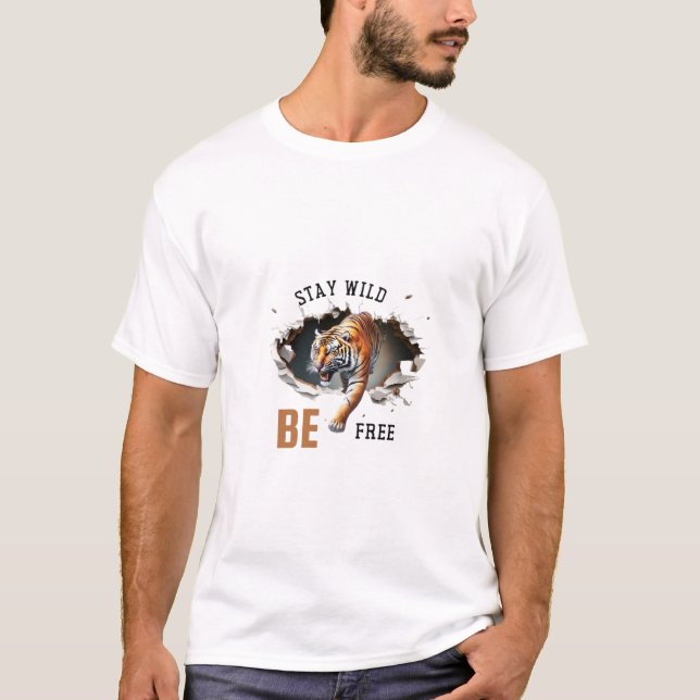 Utformningen av tigerpiken t shirt (Framsida)