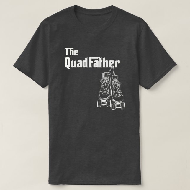 Utformningen QuadFather Roller Skating T Shirt (Design framsida)
