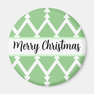 Utformningsutkast för Cute God jul Träd Ljust grön Magnet