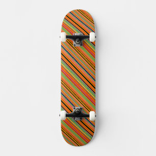 Utformningsväv av färglöst inbyggt aztec mönster mini skateboard bräda 18,5 cm