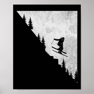 Utförsåkning Freestyle Extrem Vinter Sport Poster