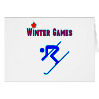 Utförsåkning Hälsningskort