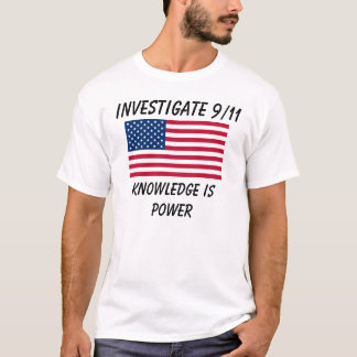 Utforska 9/11 - USA flagga - grundläggande T-tröja T Shirt