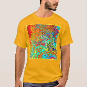Utforska abstrakta designkoncept t shirt