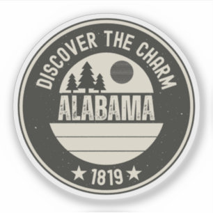 Utforska Alabama - Design för alla älskare Klistermärken