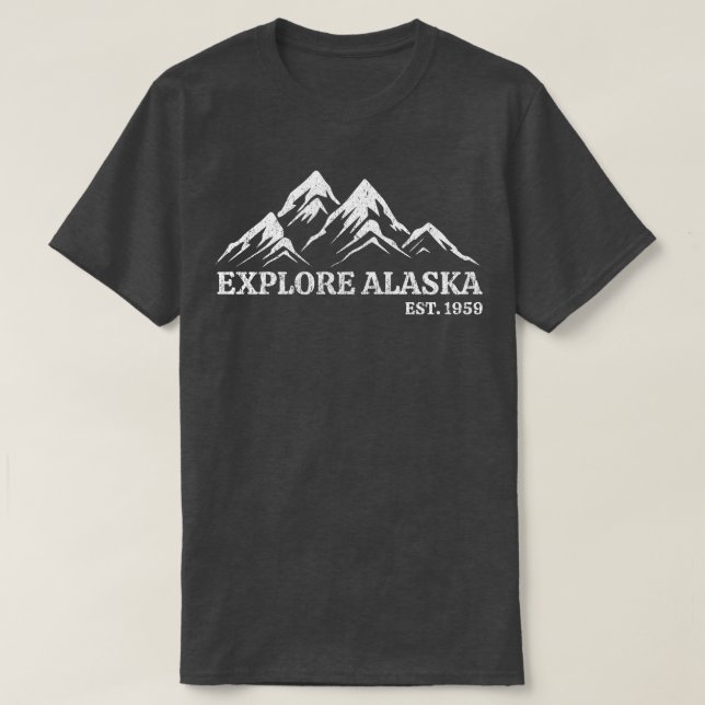 Utforska Alaska TShirt T Shirt (Design framsida)