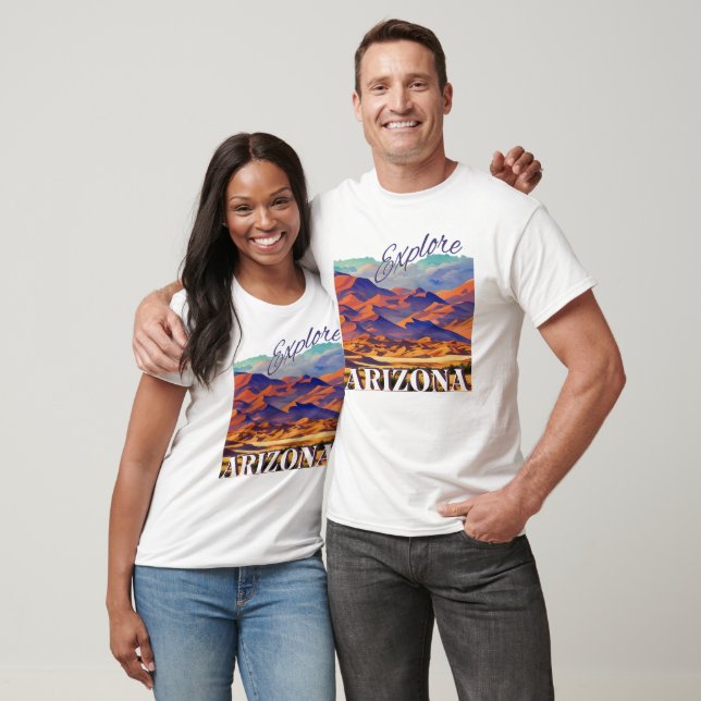 Utforska Arizona Desert liggande T Shirt (Unisex)