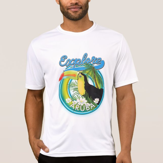Utforska Aruba reslogotyp T Shirt (Framsida)