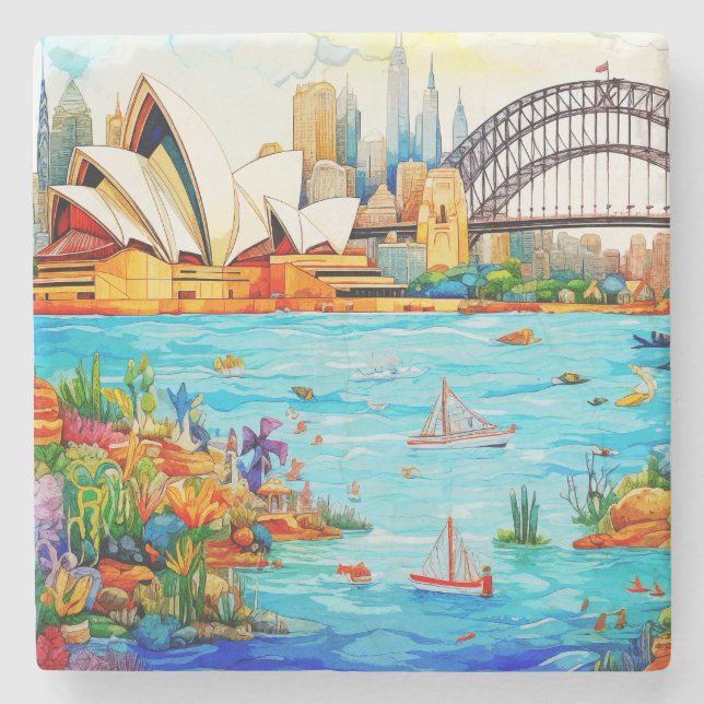 Utforska Australiens skönhet nr 17 Stenunderlägg (Framsidan)