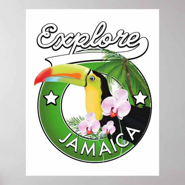 Utforska Bahamas logotyp Affisch (Framsidan)