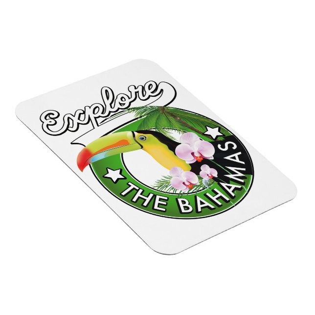 Utforska Bahamas logotyp Magnet (Högersidan)