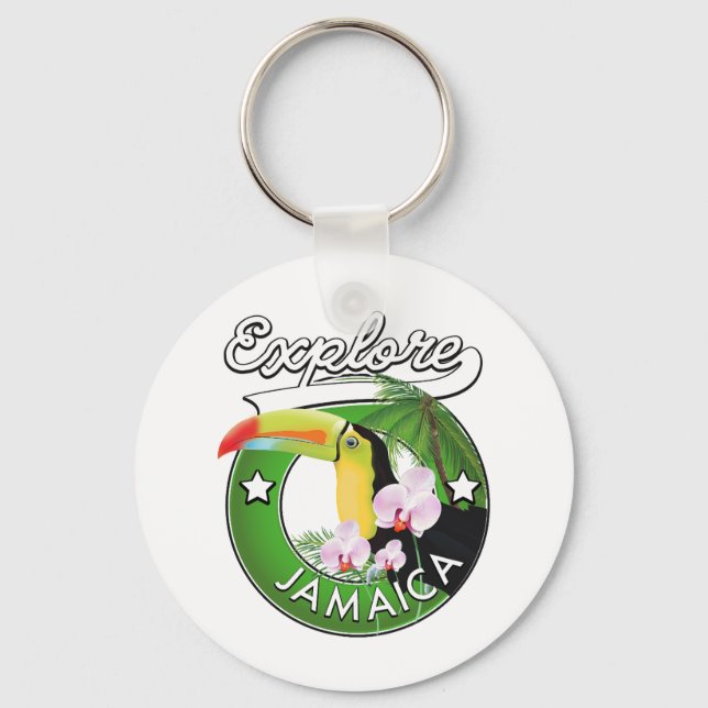 Utforska Bahamas logotyp Magnet Nyckelring (Framsida)