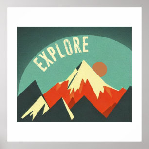 Utforska berg poster
