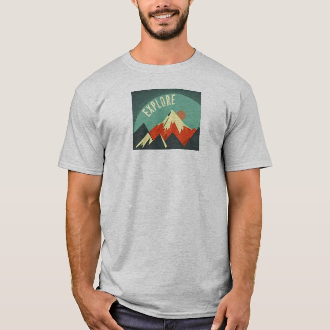 Utforska berg t shirt (Framsida)