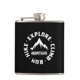 Utforska bergen fickplunta