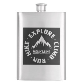 Utforska bergen fickplunta