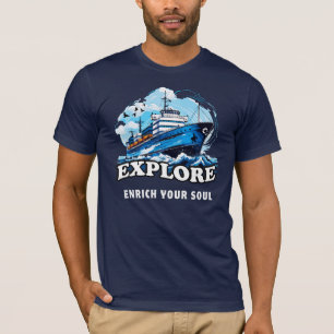 Utforska, berika din själ t shirt