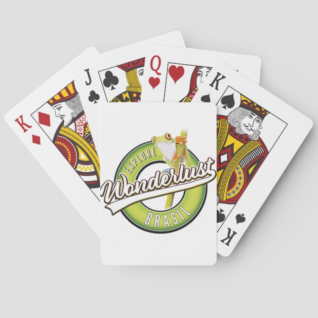 utforska brazil wonderlustbilsmagnet poster casinokort (Baksidan)