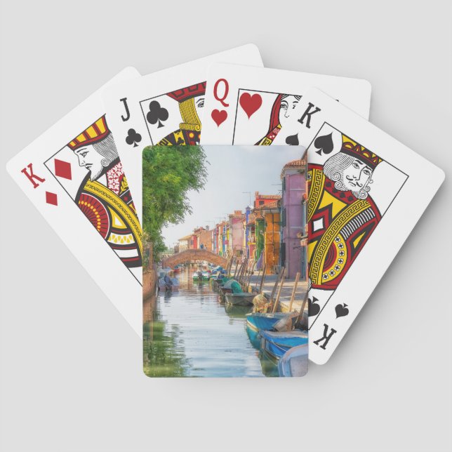 Utforska Buranos livfulla charm Casinokort (Baksidan)