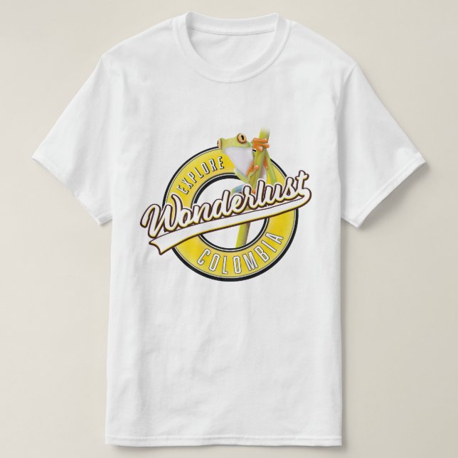 utforska Colombia resefrihet T Shirt (Design framsida)