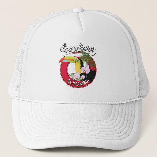Utforska Colombia retro logotyp Keps (Framsida)