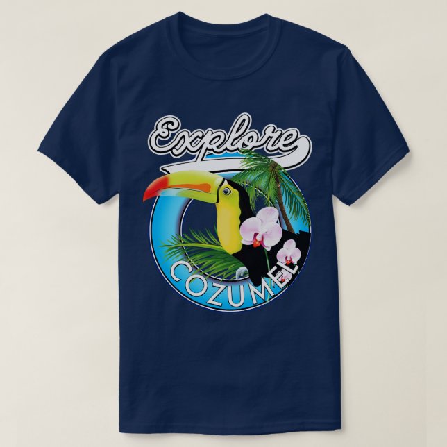 Utforska Cozumel Travel-plåster T Shirt (Design framsida)