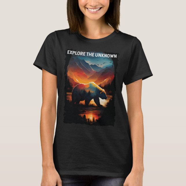 Utforska de okända björnbergen t shirt (Framsida)