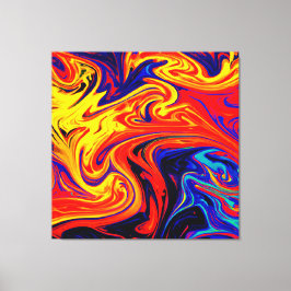 Utforska den färgstarka Abstrakten Mönster Canvastryck