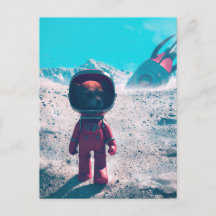 Utforska den öde planeten vykort